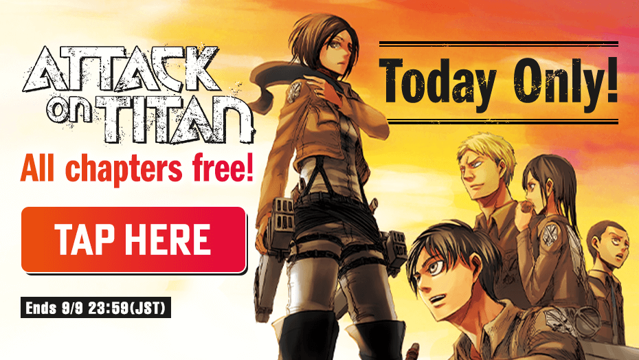 Attack on Titan Today Only!All chapters free!