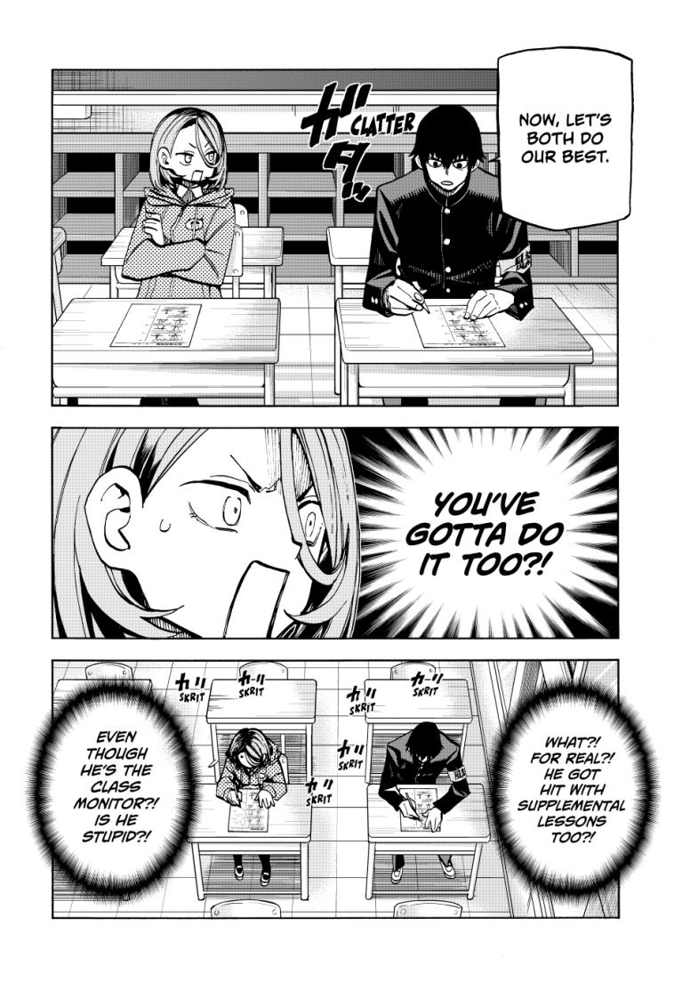 The Klutzy Class Monitor and the Girl with the Short Skirt