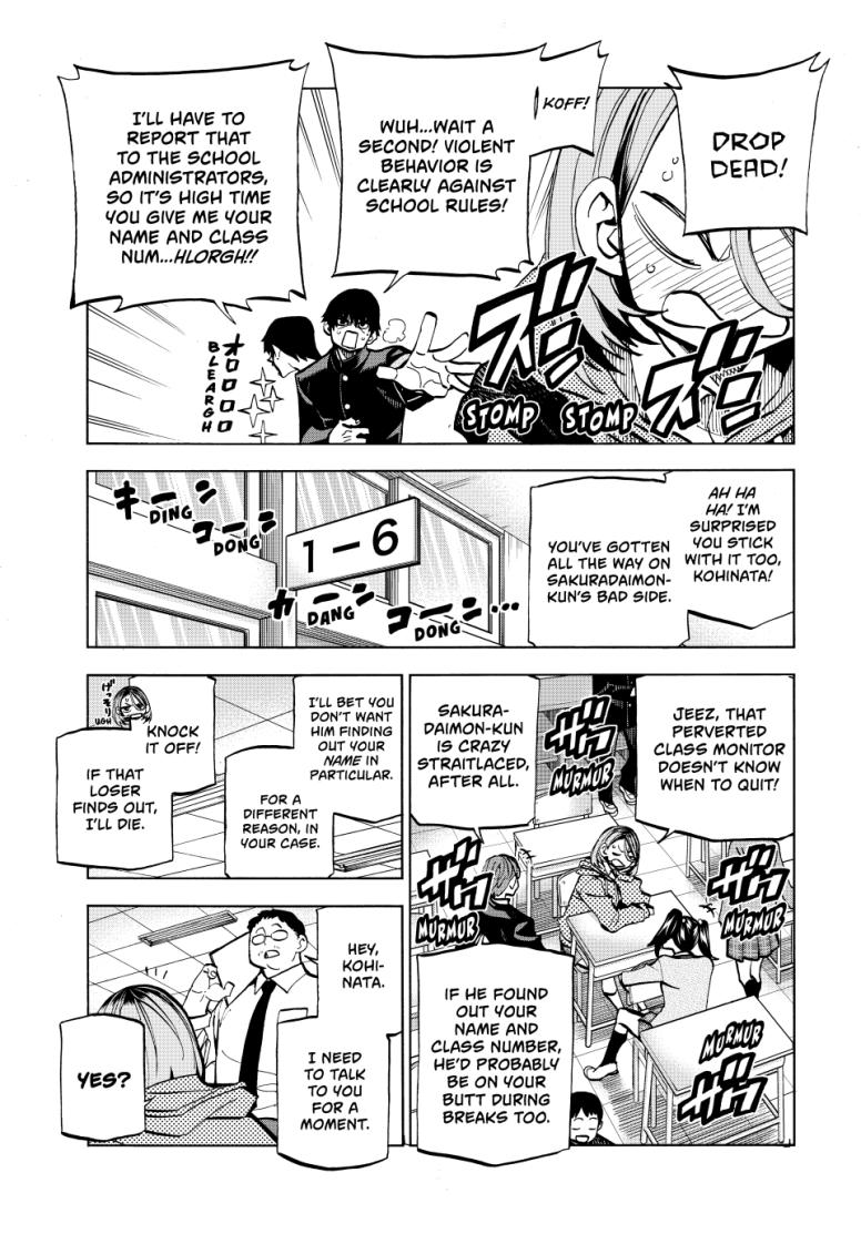 The Klutzy Class Monitor and the Girl with the Short Skirt