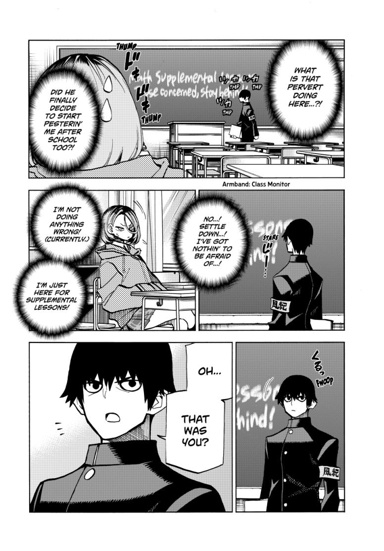 The Klutzy Class Monitor and the Girl with the Short Skirt